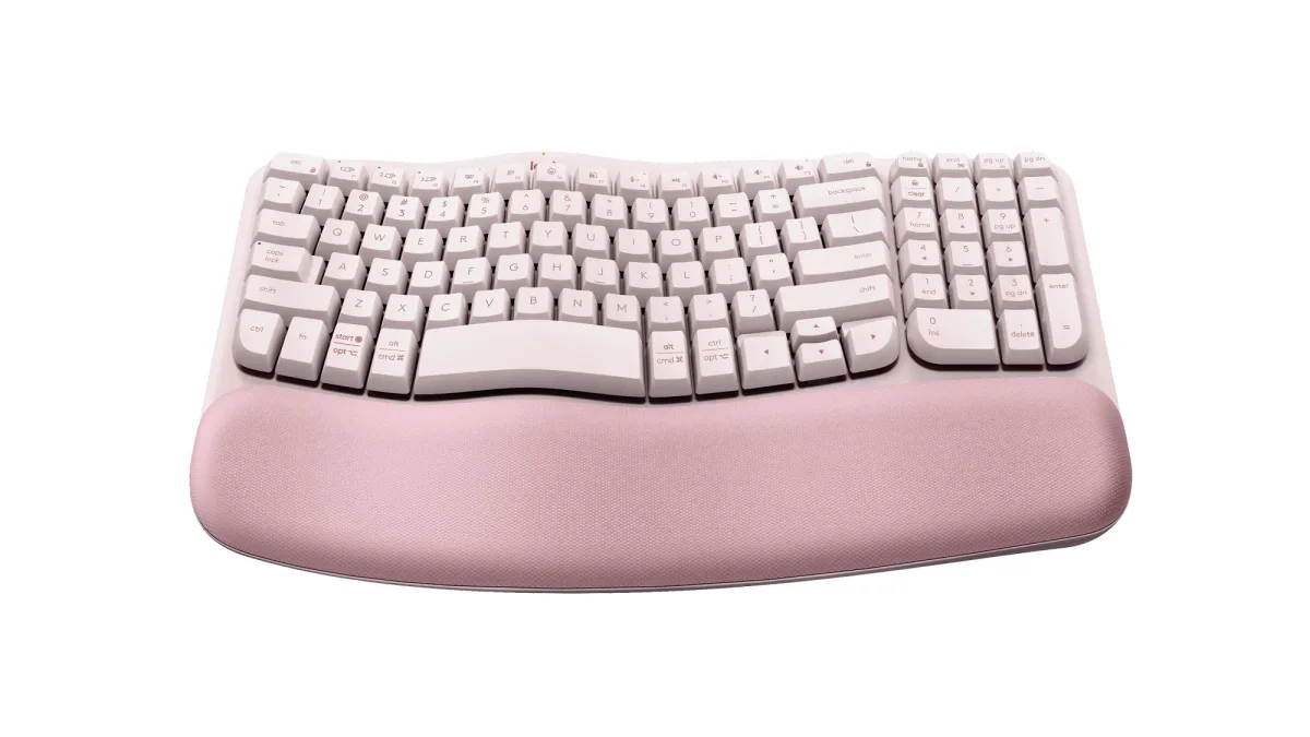 LOGITECH WAVE KEYS ROSE ERGO KEYBOARD — image 7