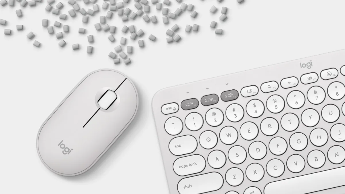 PEBBLE 2 COMBO MOUSE  KEYBOARD TONAL WHITE — image 15