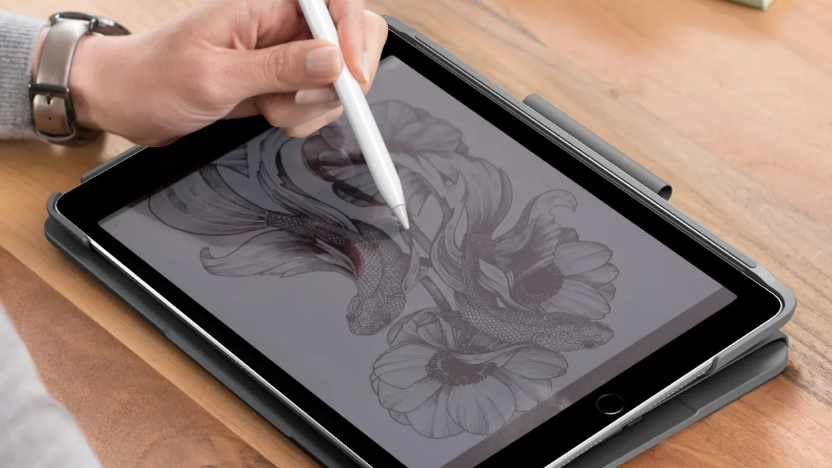 SLIM FOLIO KEYB IPAD 7TH GEN GRAPHITE — image 8