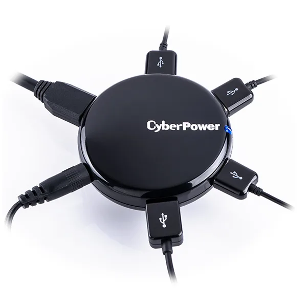 4 Port 3.0 USB Super Speed Black Hub — image 2