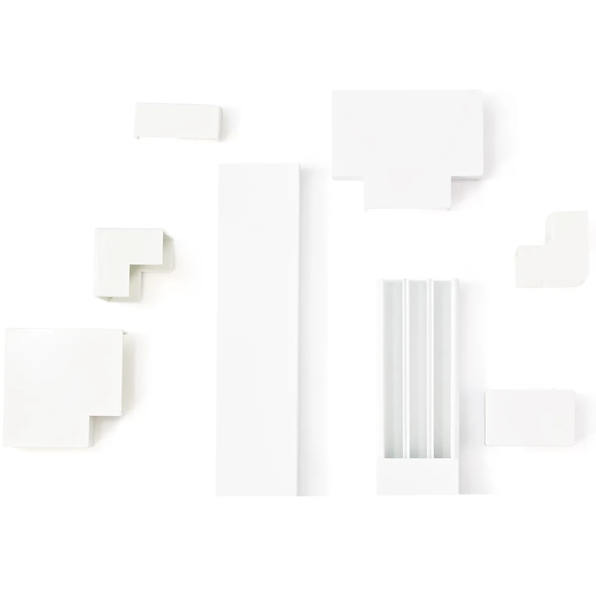 MULTI CHANNEL CABLE RACEWAY SEGMENTED WIRE CORD CONCEALER — image 2