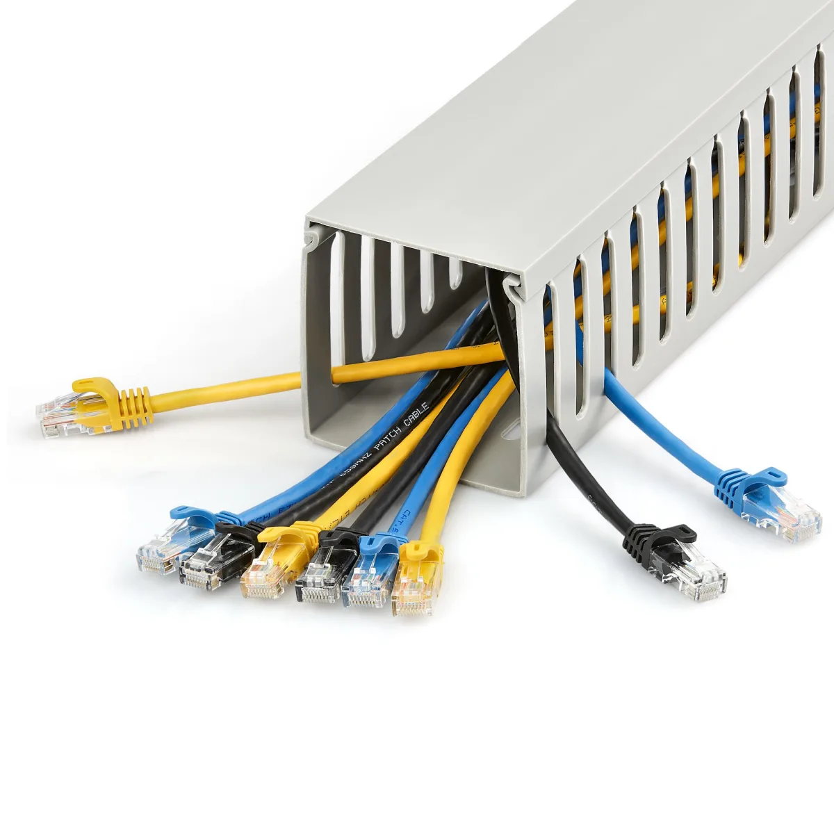 SLOTTED CABLE RACEWAY W/ COVER OPEN SLOT CABLE MANAGEMENT DUCT — image 2