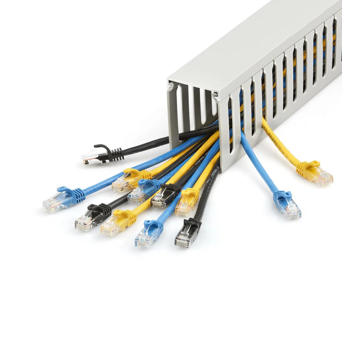 SLOTTED CABLE RACEWAY W/ COVER OPEN SLOT CABLE MANAGEMENT DUCT — image 2
