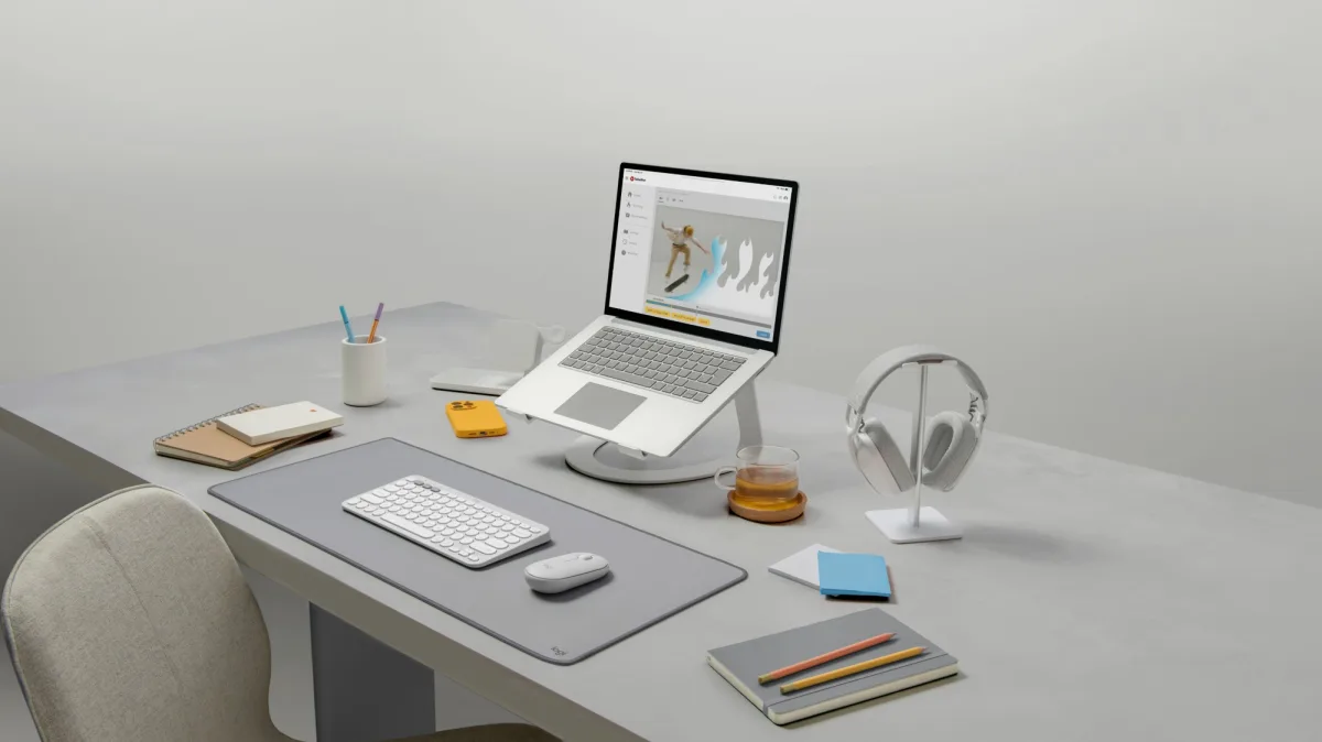PEBBLE 2 COMBO MOUSE  KEYBOARD TONAL WHITE — image 5