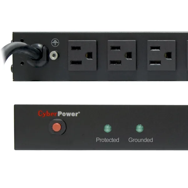 Rackbar Surge Protector, 120V/15A, 12 Ou — image 2