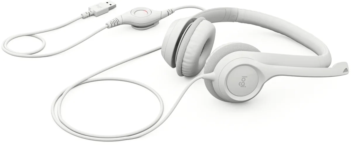H390 USB COMPUTER HEADSET OFF WHITE — image 3