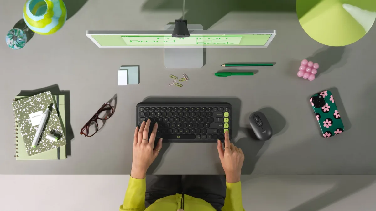 POP ICON KEYS KEYBOARD GRAPHITE  GREEN — image 8