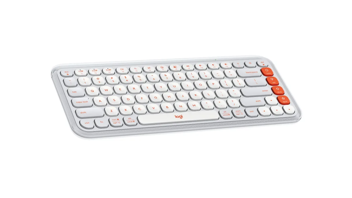 POP ICON KEYS KEYBOARD OFF-WHITE  ORANGE — image 3