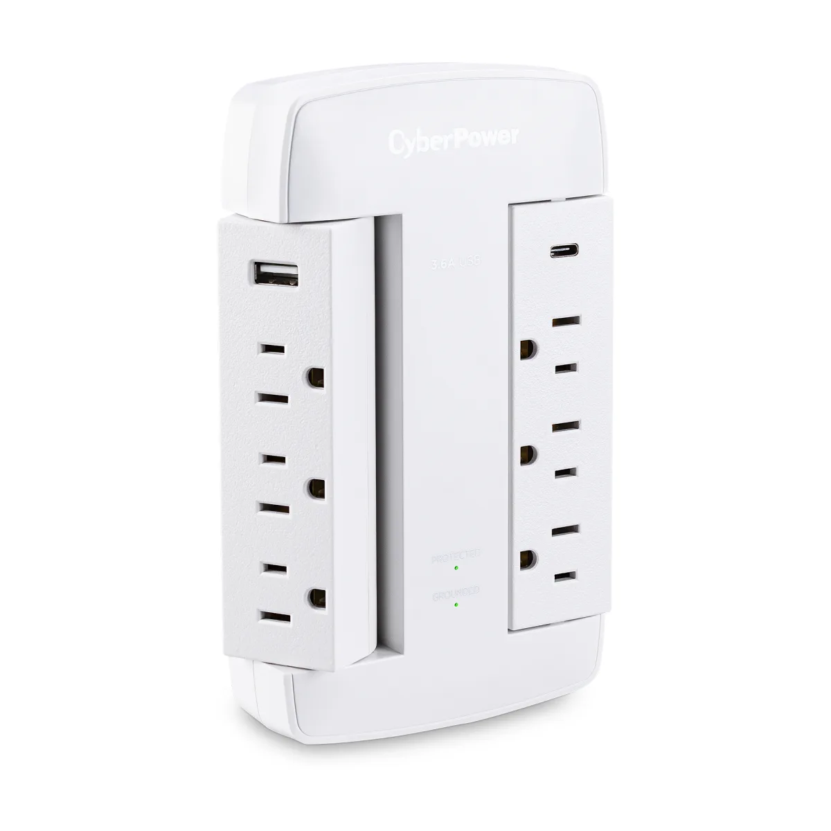 SURGE PROTECTOR 900J 6 OUTLETS,120v wall — image 5