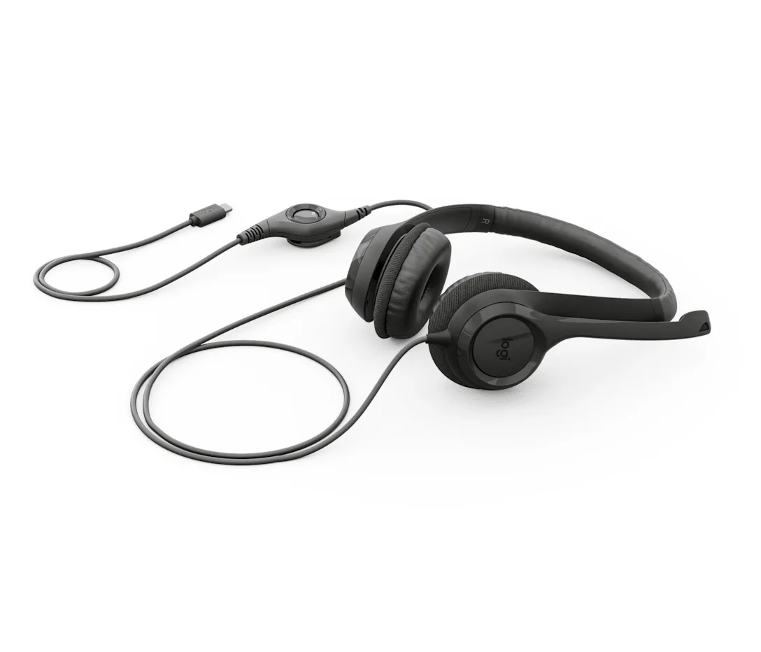 H390 USB-C Computer Headset Midnight Blk — image 3