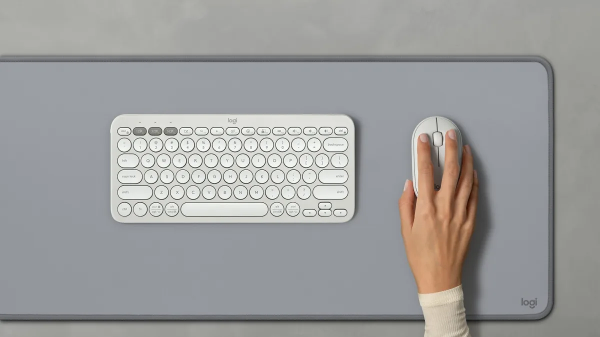 PEBBLE 2 COMBO MOUSE  KEYBOARD TONAL WHITE — image 6