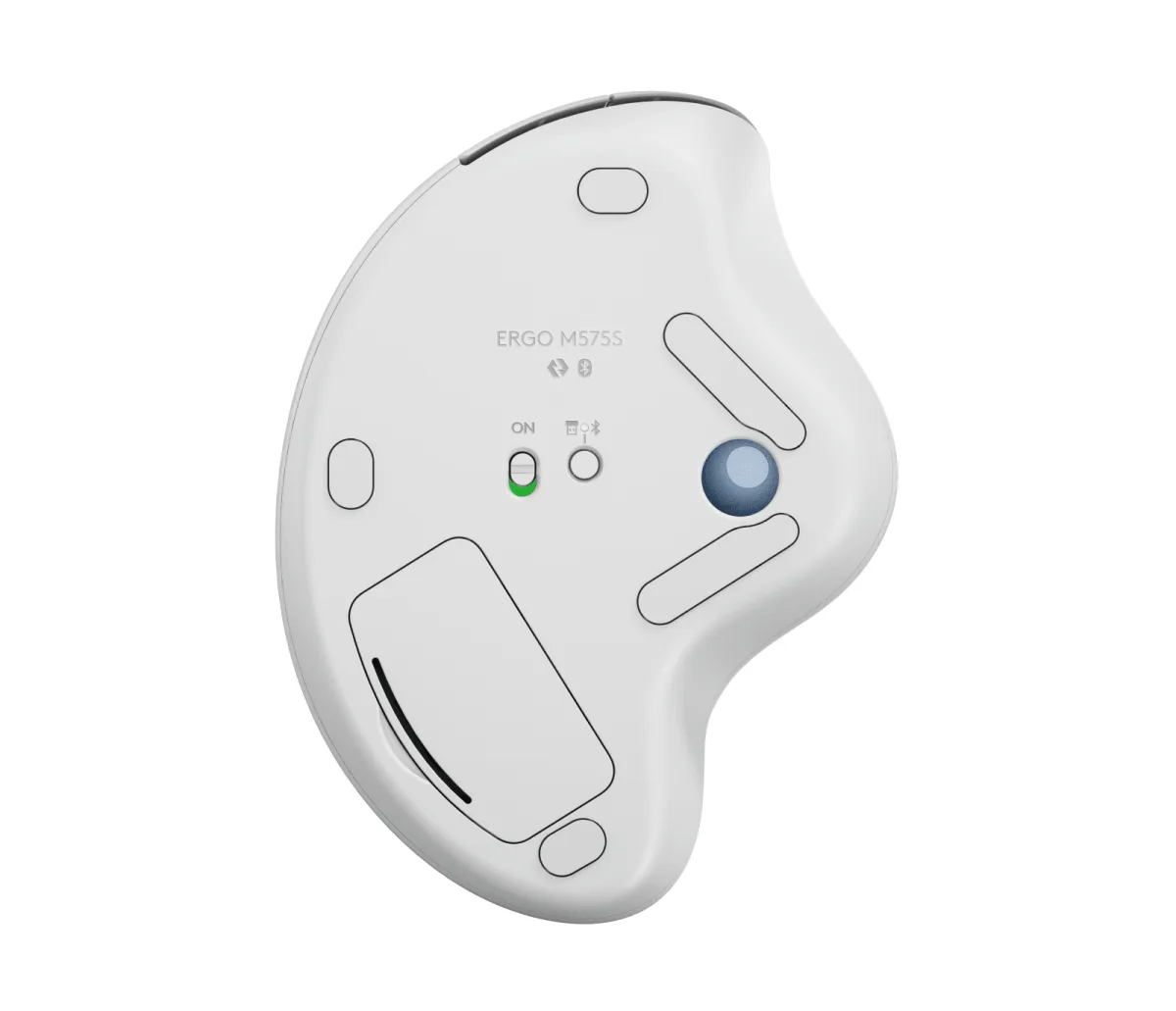 ERGO M575S WIRELESS MOUSE TRACKBALL (OFF-WHITE+BLUE BALL) — image 7