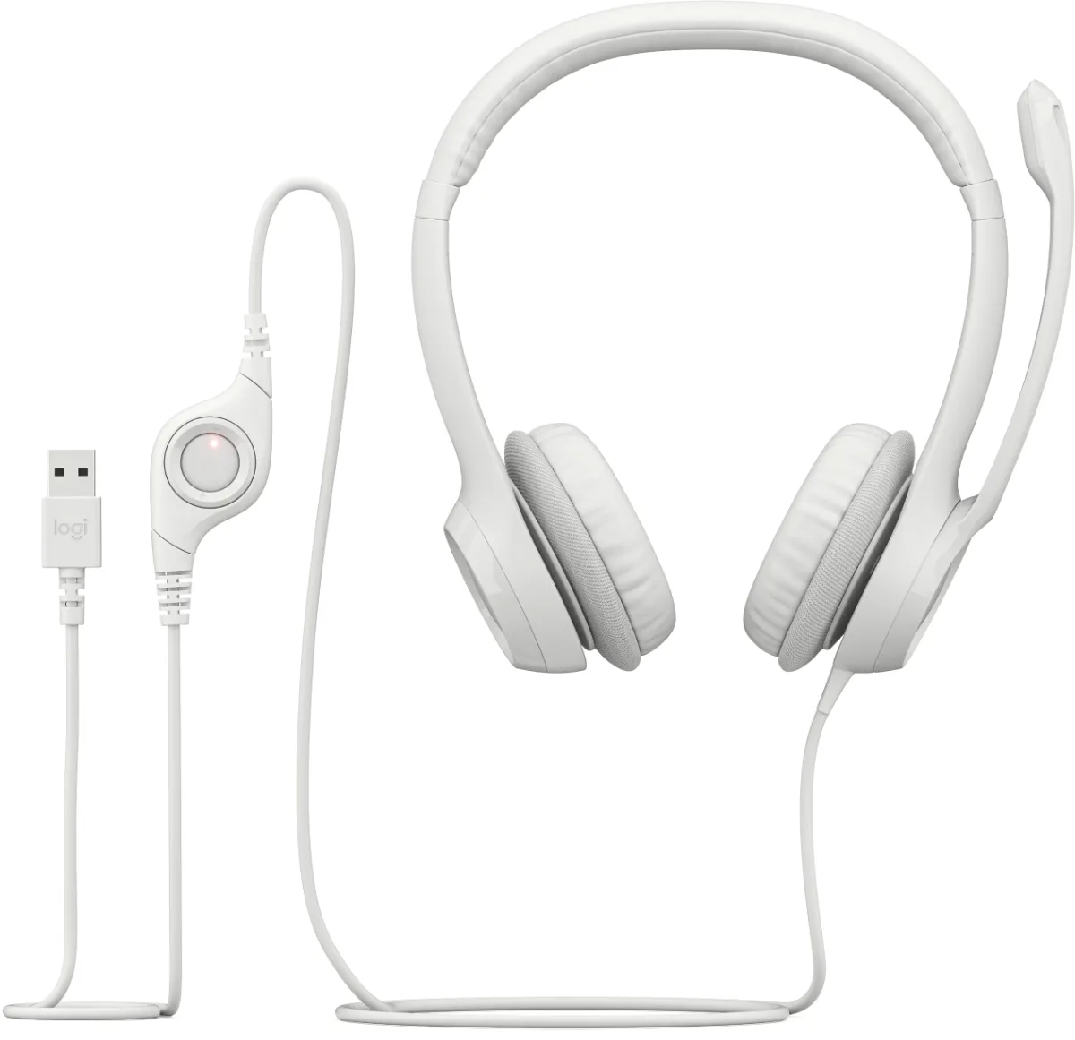 H390 USB COMPUTER HEADSET OFF WHITE — image 4
