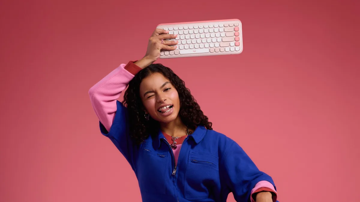 POP ICON KEYS KEYBOARD ROSE  OFF-WHITE — image 7