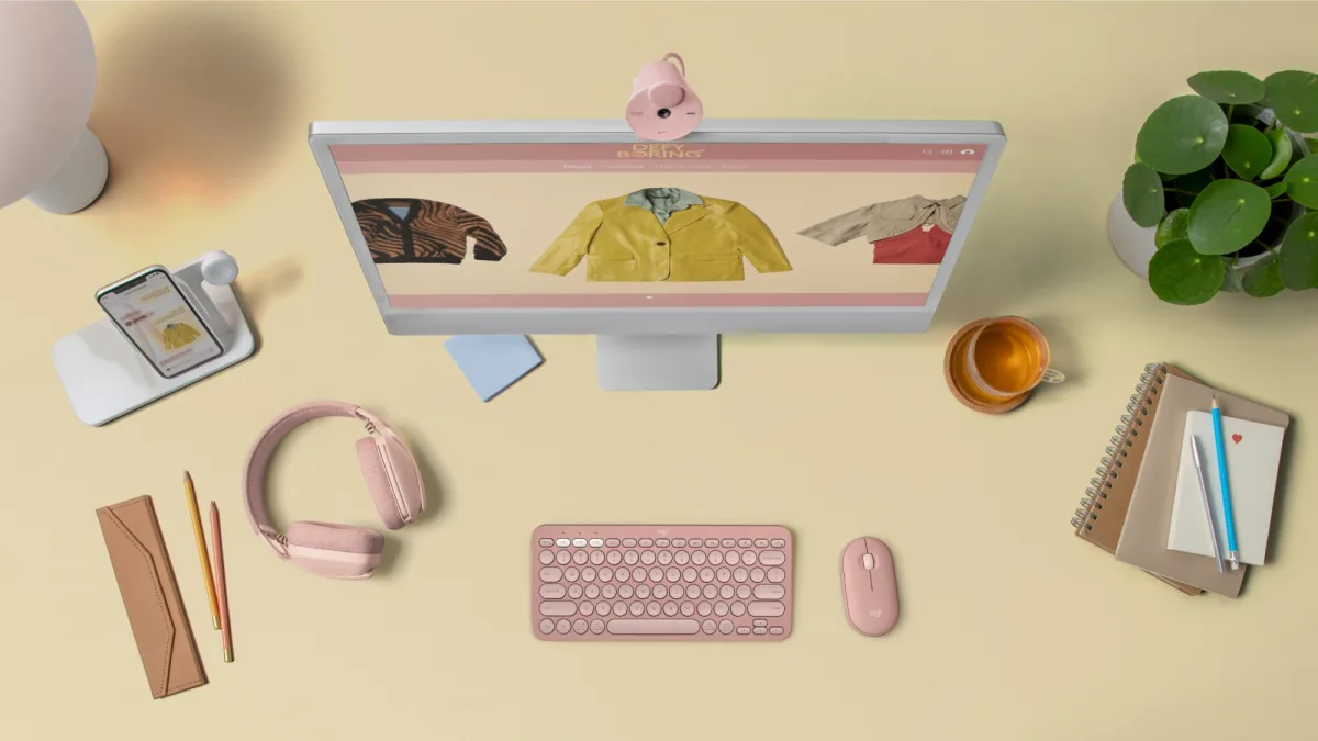 PEBBLE 2 COMBO MOUSE  KEYBOARD TONAL ROSE — image 9