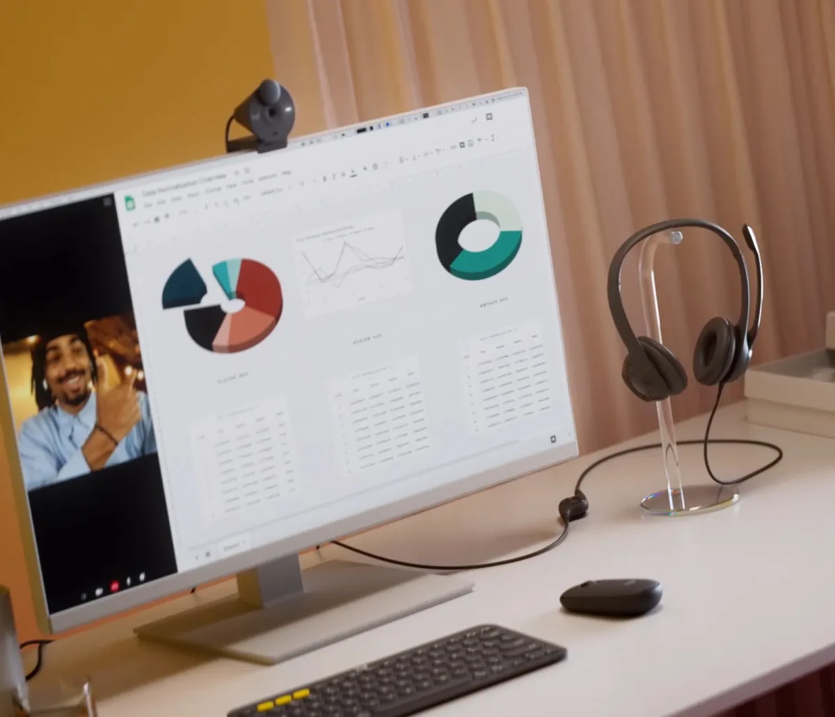 Logitech USB Headset H390, Graphite — image 6