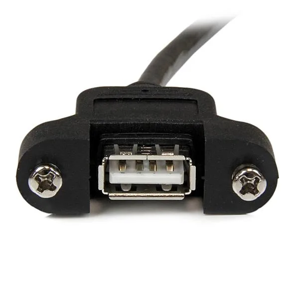 2FT PANEL MOUNT USB EXTENSION CABLE USB A PANEL MOUNT CORD USB2.0 — image 2