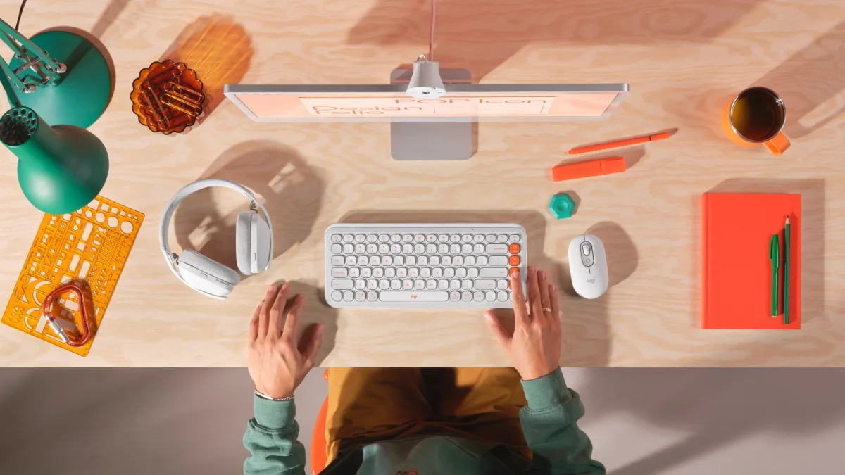 POP ICON KEYS KEYBOARD OFF-WHITE  ORANGE — image 11