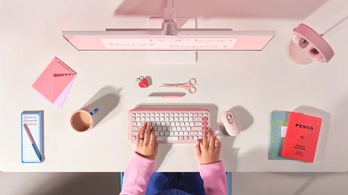 POP ICON KEYS KEYBOARD ROSE  OFF-WHITE — image 11