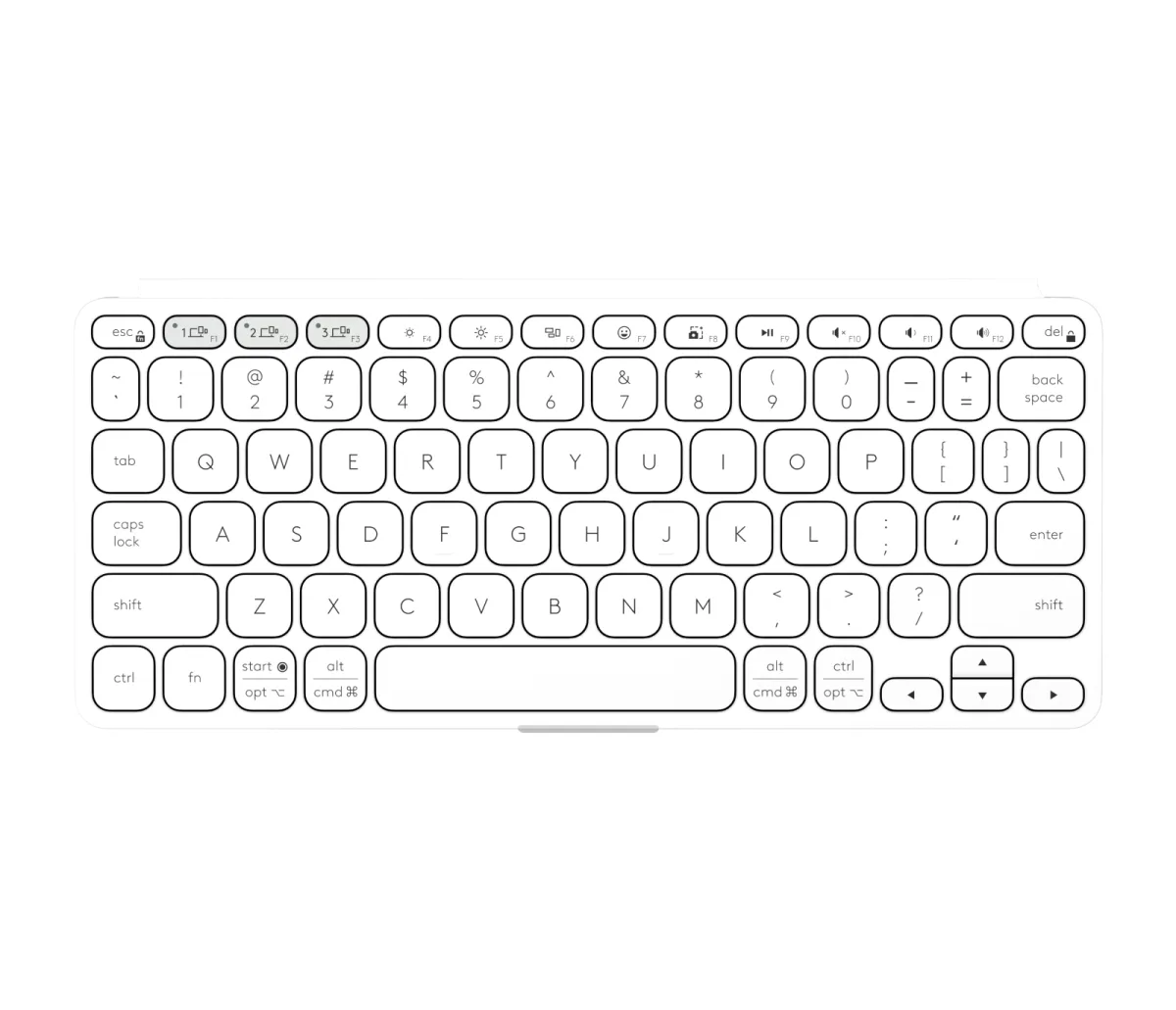 KEYS-TO-GO ULTRA-PORTABLE KEYBO WITH COVER PALE GREY UNIVERSAL — image 9