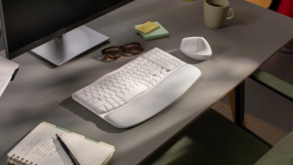 WAVE KEYS OFF-WHITE ERGO KEYBOARD — image 4