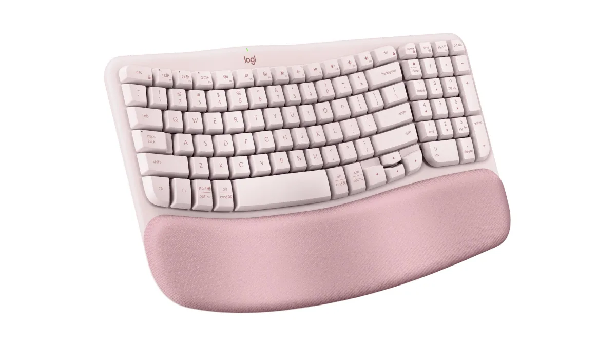 LOGITECH WAVE KEYS ROSE ERGO KEYBOARD — image 4