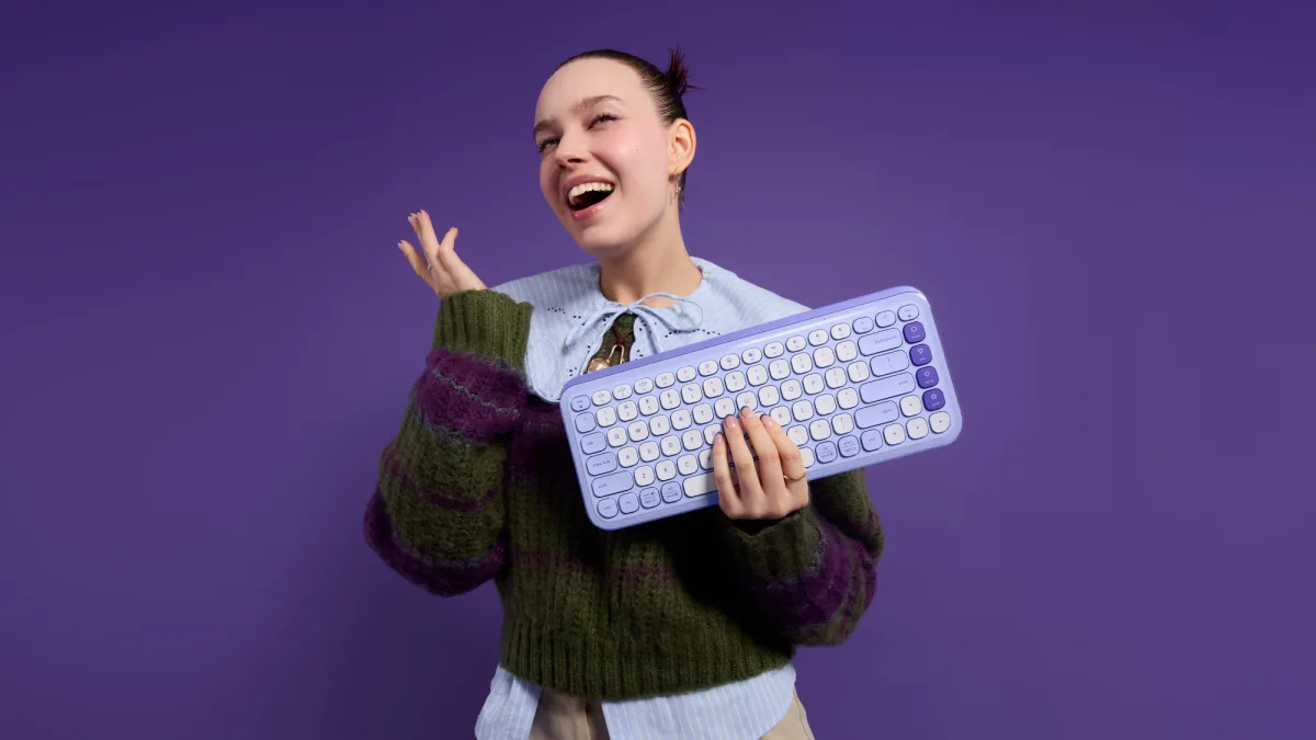 POP ICON KEYS KEYBOARD LILAC  OFF-WHITE — image 10