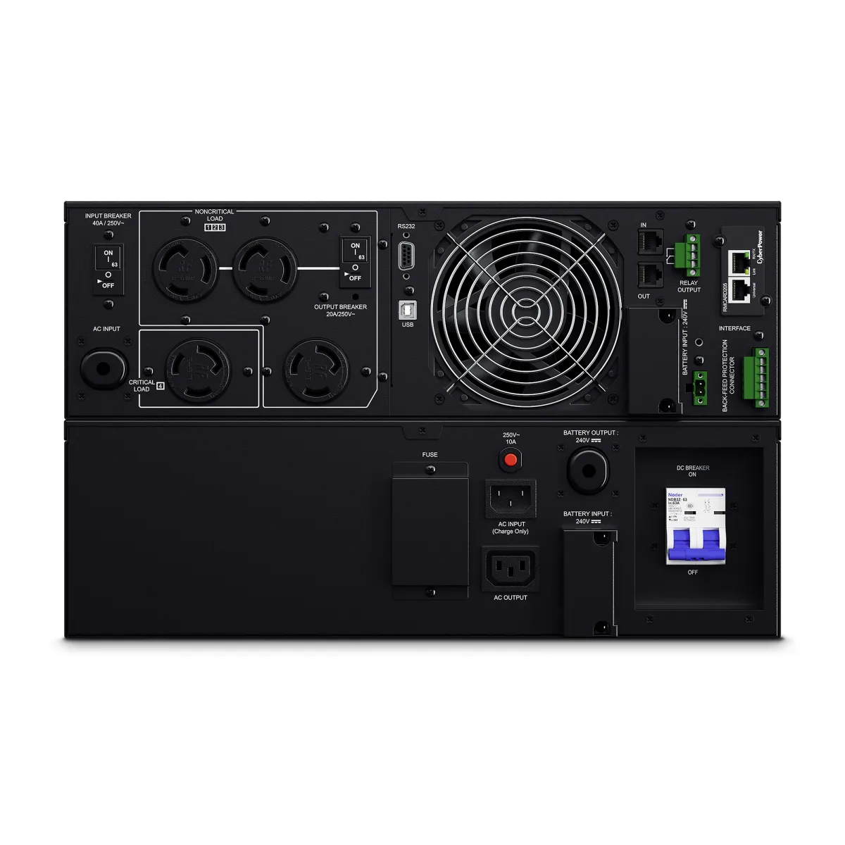 CYBERPOWER, 6KVA/5.4KW, ONLINE DBL-CONV UPS/SINE WAVE OUT/6U RACK CONVERT/200-240V IN & OUT/10' L6-30P PWR/2 L6-20R/2 L6-30R/LCD PANEL/RMCARD205/EPO/RS-232/USB/3YR WTY/REQ SPA OVER,2.5K, FREE — image 5