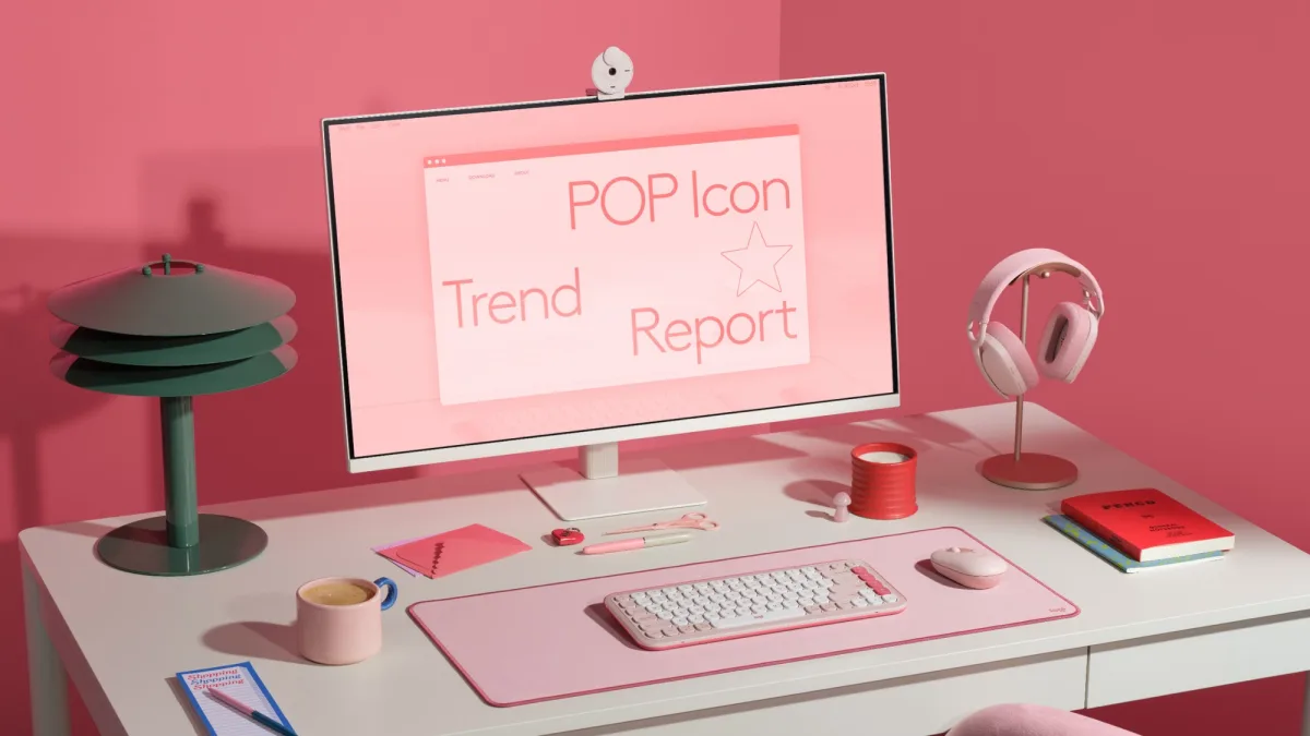POP ICON KEYS KEYBOARD ROSE  OFF-WHITE — image 6