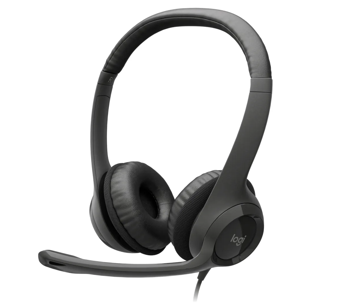 Logitech USB Headset H390, Graphite — image 4