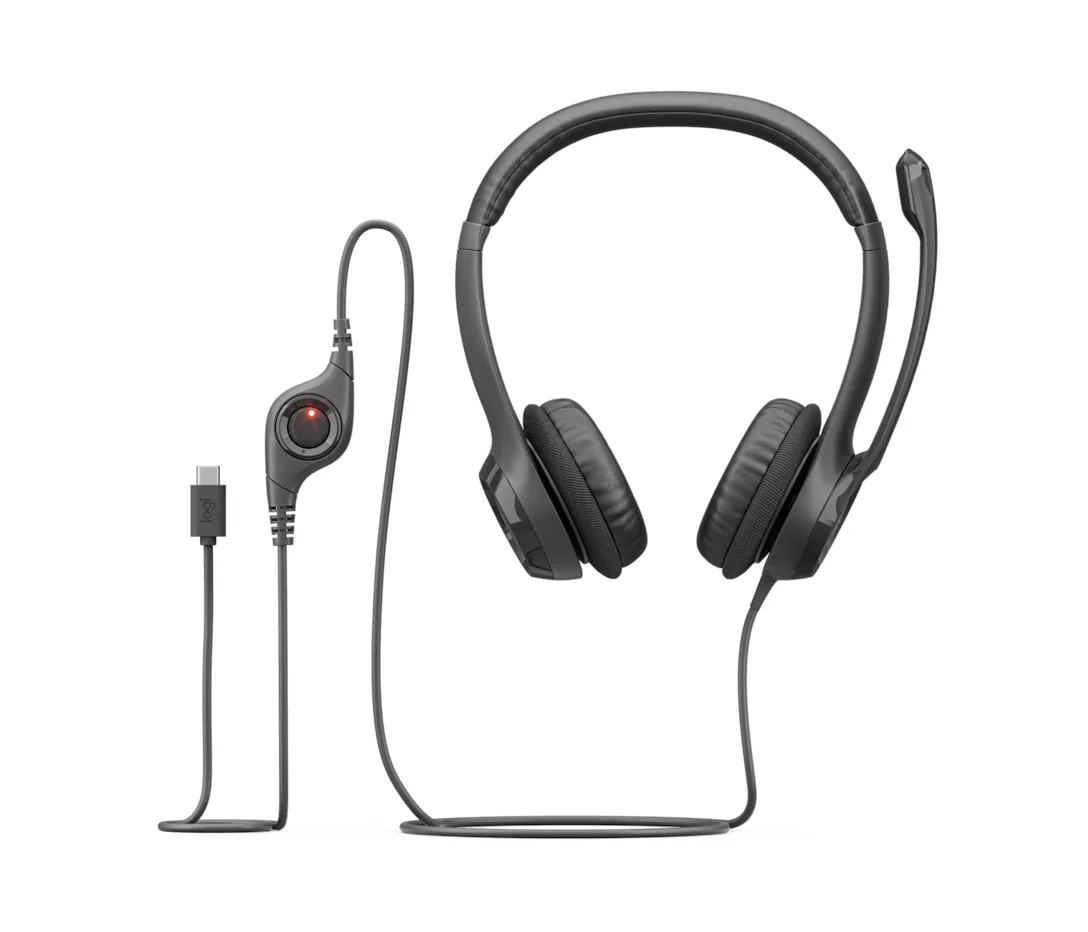 H390 USB-C Computer Headset Midnight Blk — image 6