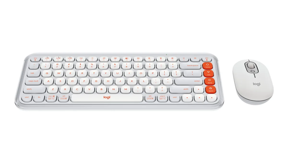 POP ICON COMBO KEYBOARD  MOUSE OFF-WHITE  ORANGE — image 7