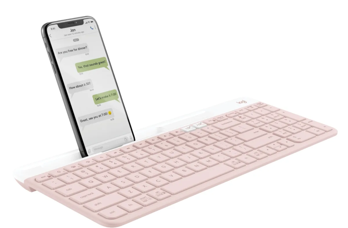K585 WIRELESS KEYBOARD SLIM MULTI-DEVICE ROSE — image 4