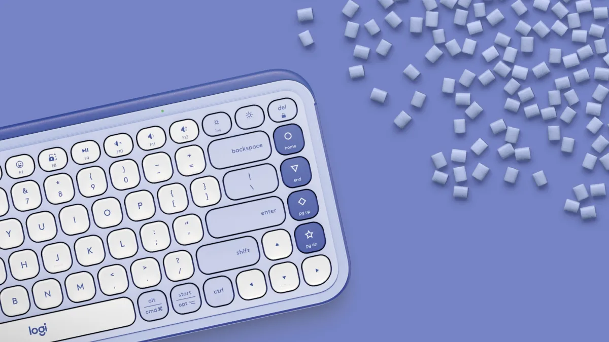 POP ICON KEYS KEYBOARD LILAC  OFF-WHITE — image 8
