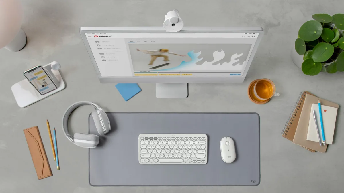PEBBLE 2 COMBO MOUSE  KEYBOARD TONAL WHITE — image 10