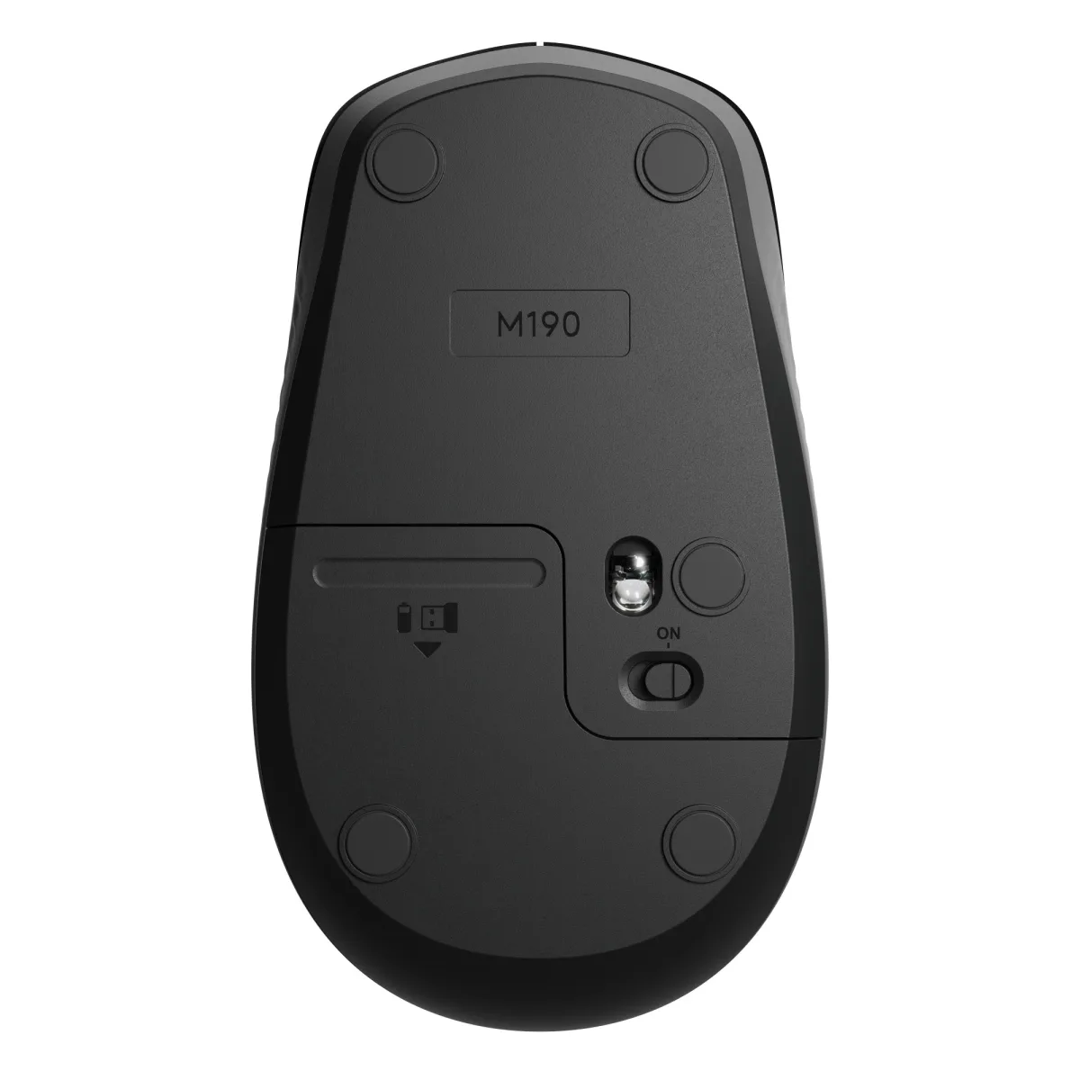 M190 Full-size wireless mouse - Charcoal — image 6