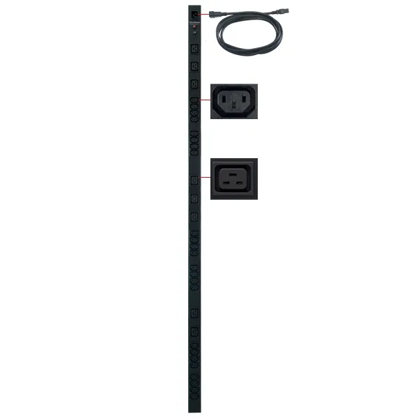 BASIC PDU 208V 20A 0U 24 C13 8 C19 32F OUTLETS IEC C20 10FT CORD — image 2