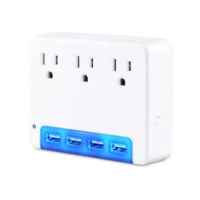 3 AC OUTLET WALL TAP 125V,4 USB 3.4A POR — image 3